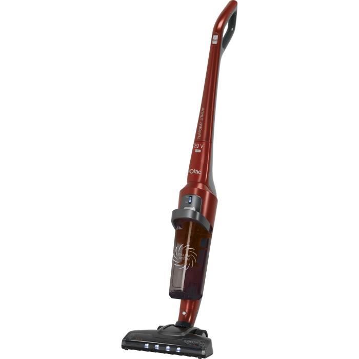 SOLAC Turbobat Lithium 29 V-AE2529 Aspirateur balai - 29 V - Autonomie 50 minutes - 2 vitesses - Rouge