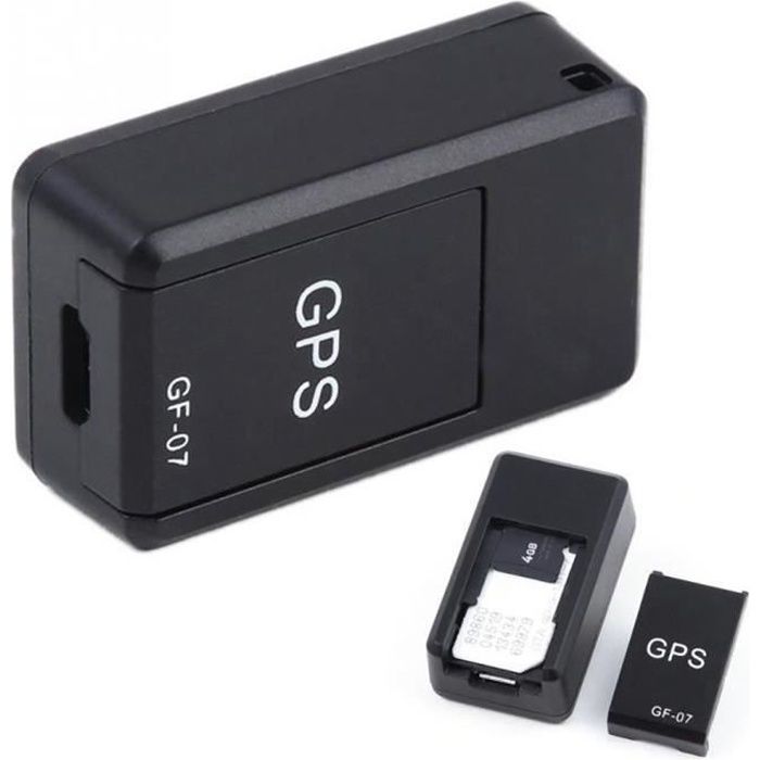 GF-07 Mini Tracker Système de suivi extérieur Mini GPS Anti-Theft localisateur anti-coupateur GPS Locator Tracker Dispo,Le noir