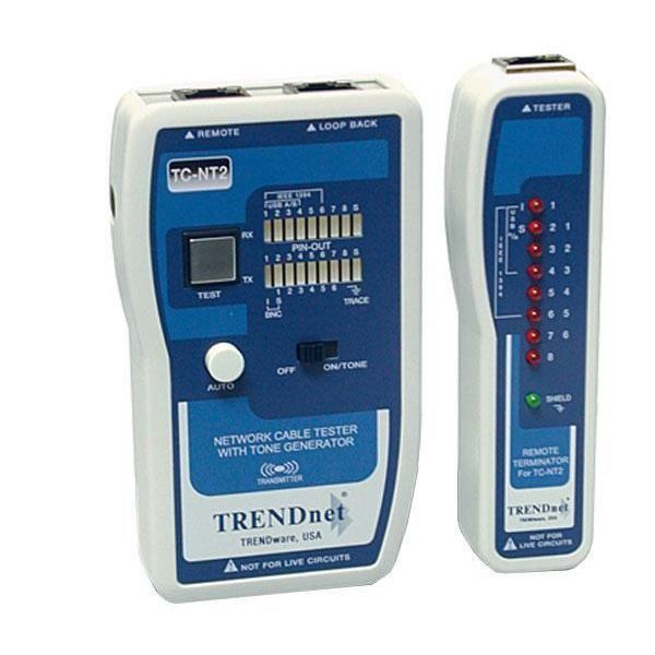 TRENDNET Testeur de Câble TC-NT2 - Jusqu'à 0,30 km Mesure de longueur