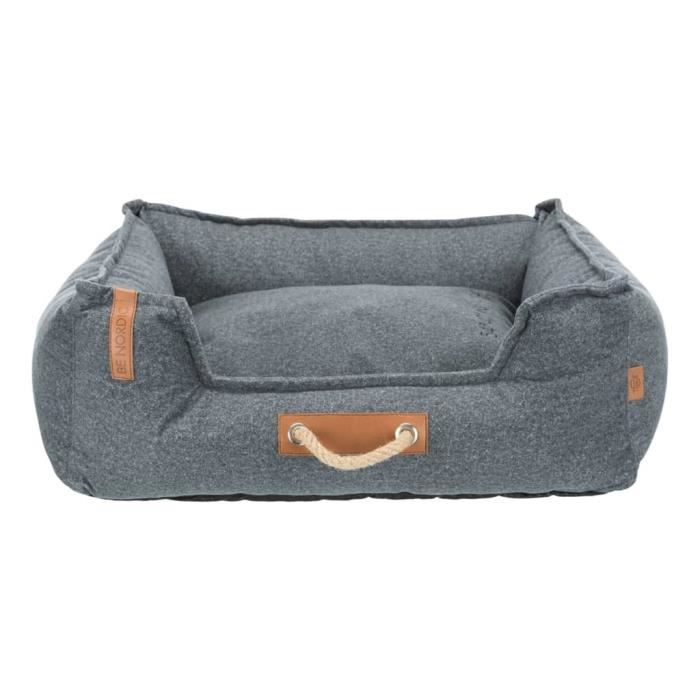 TRIXIE Lit pour chiens BE NORDIC Föhr Soft 80x60 cm Gris