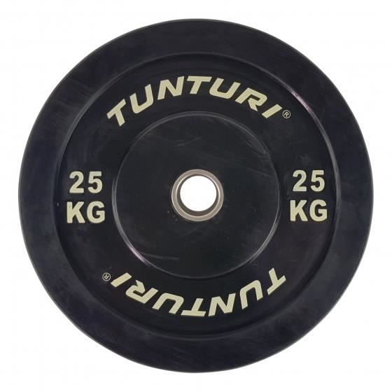 haltère disque 25 kg noir