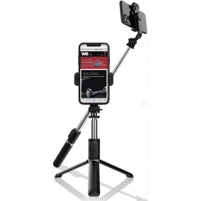 WE Perche Selfie Trépied, 40'' Perché à Selfie Bluetooth Bâton de Selfie Monopode Réglable Télécommande sans Fil pour iPhone 12/11/1