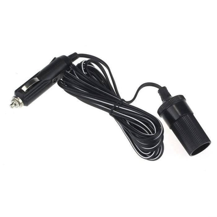 ZZ10934-Câble rallonge prise allume-cigare voiture 12V Câble 3m de rallonge de prise allume-cigare de voiture d'accessoire de vo