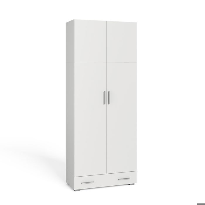Étagère à dossiers Ingo 80x182.4cm avec tiroir Blanc Vicco 36454