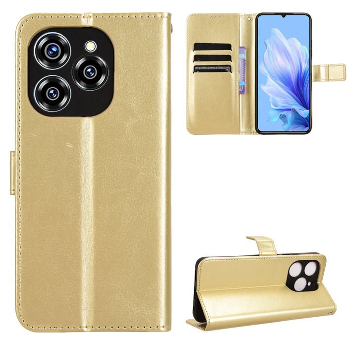 COQUE Custodia Nokia C02, Custodia a Portafoglio in Pelle Flip con Slot per schede, Custodia in TPU in Pelle Fibra di Carbonio per Nokia C02-Blu