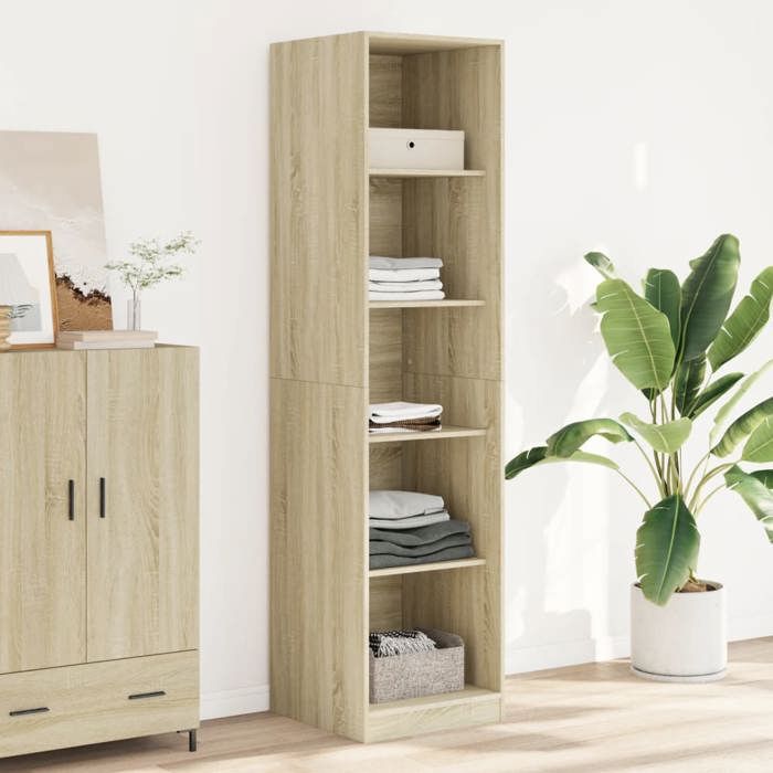 vidaXL Garde-robe Chêne sonoma 50x50x200 cm Bois dingénierie 3307713