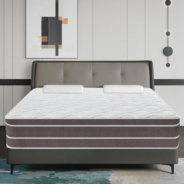Matelas 140x190 cm - Soutien Parfait - Anti-acariens - Luxe - Hypoallergénique Respirant - Durable Mousse Mémoire 10 Zones Ép 25cm