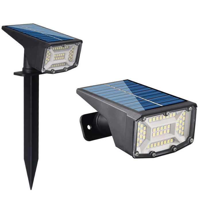 Spot Solaire Exterieur [3 Pack/72LED] 3 Modes IP67 tanche Lampes Solaires Exterieures Jardin 6500K Fonction 2 LAMPION DEXTERIEUR