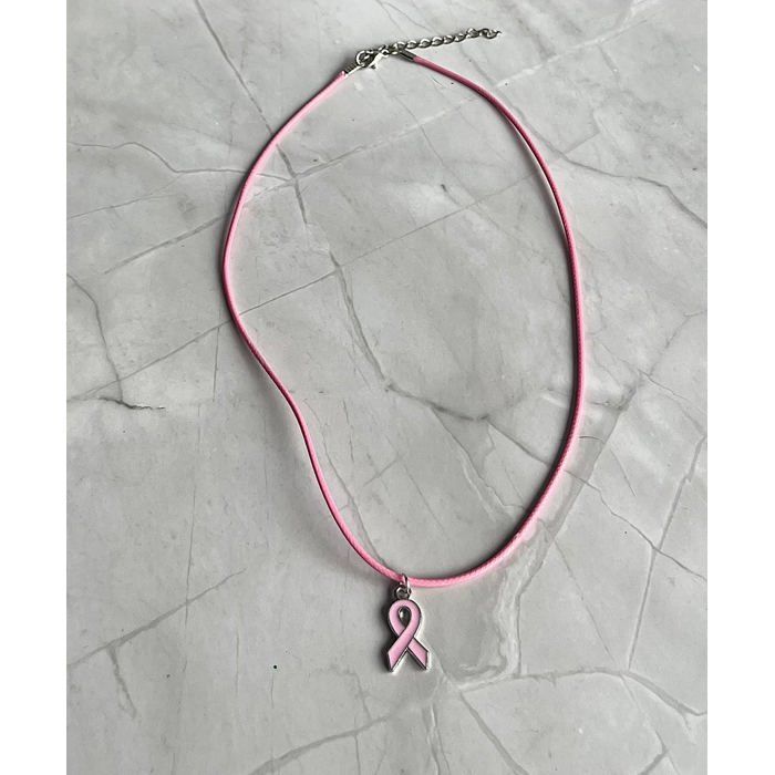 Bracelets Ruban Rose Réglables Pour Sensibilisation Cancer Du Sein | Lot De 2 Avec Pendentif Métal