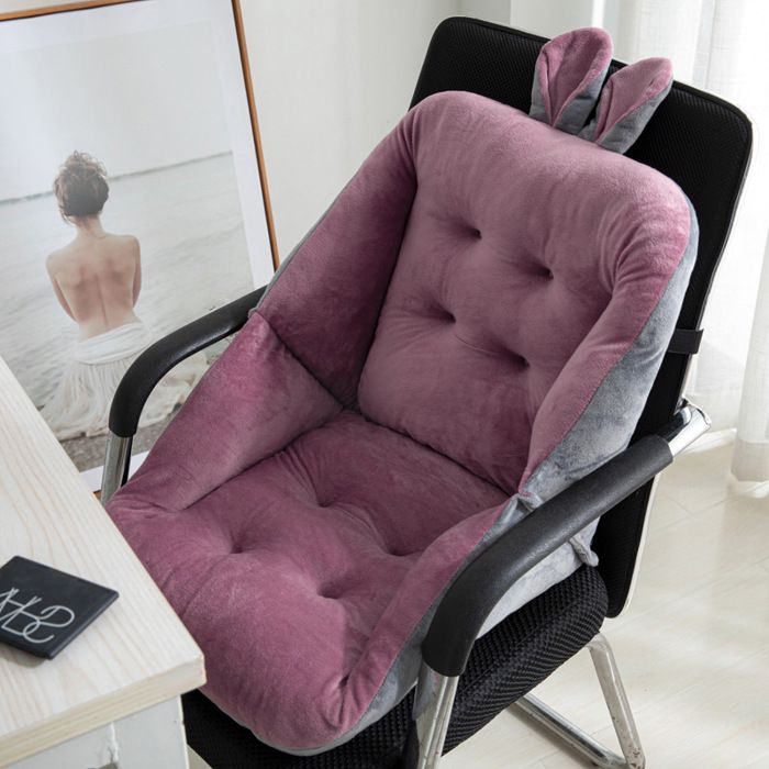 Coussin de Chaise avec Dossier 45cm siège Coquille Fauteuil Velours Douillet Elastique Coussin de Siège pour pour Bureau Jardin K