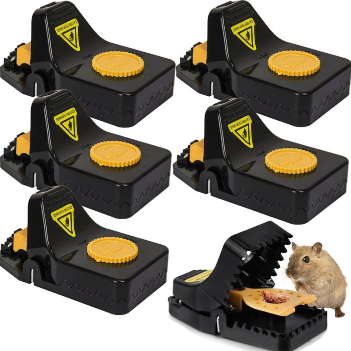 6pcs Grande Piege a Souris zone Piege a Rat Réutilisables Tapetteà Souris pour Cuisine Entrepôt Jardin Bureaux