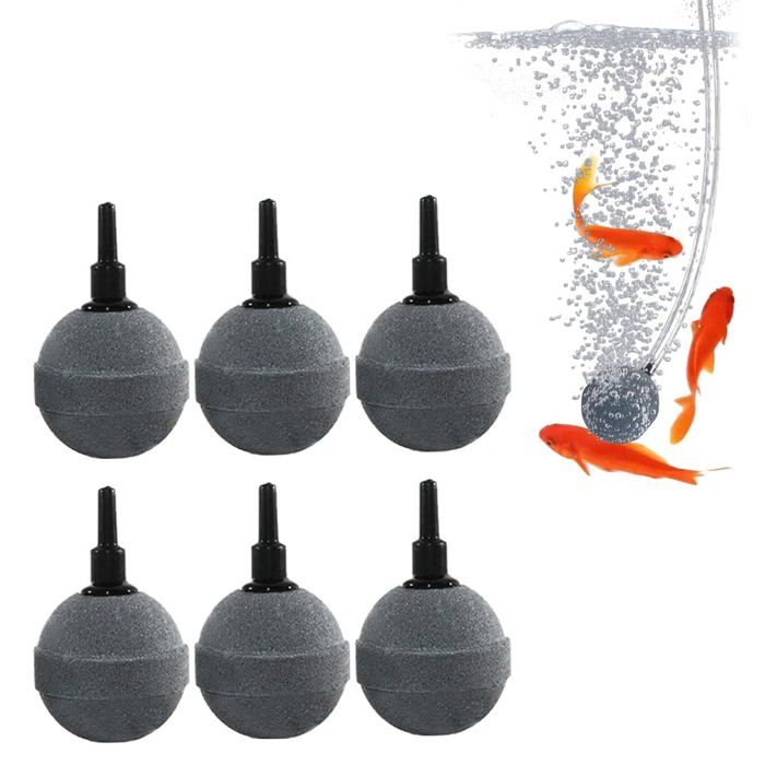 Meilleurs prix pour Pierres air aquarium - 6 pièces 4cm diffuseur oxygène - Convient pour pompes aquariums Étiquette
