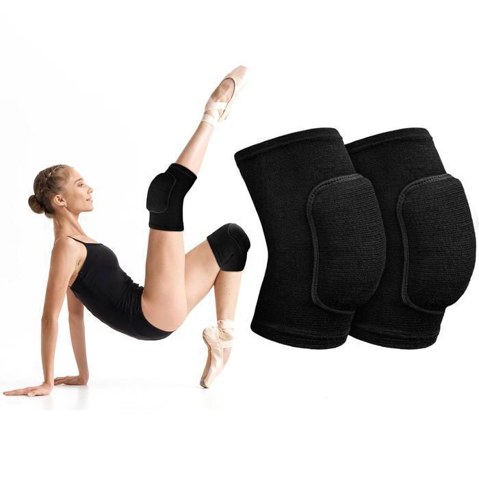 Genouillères De Sport Anti-choc Pour Enfants – Paire élastique En éponge, Taille S (7-12 Ans), Pour Volley, Danse, Foot, Yoga Et Ski