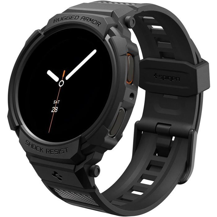 Coque pour montre - SPIGEN - Rugged Armor Pro - Samsung Galaxy Watch 8 40mm - Noir mat - Protection robuste