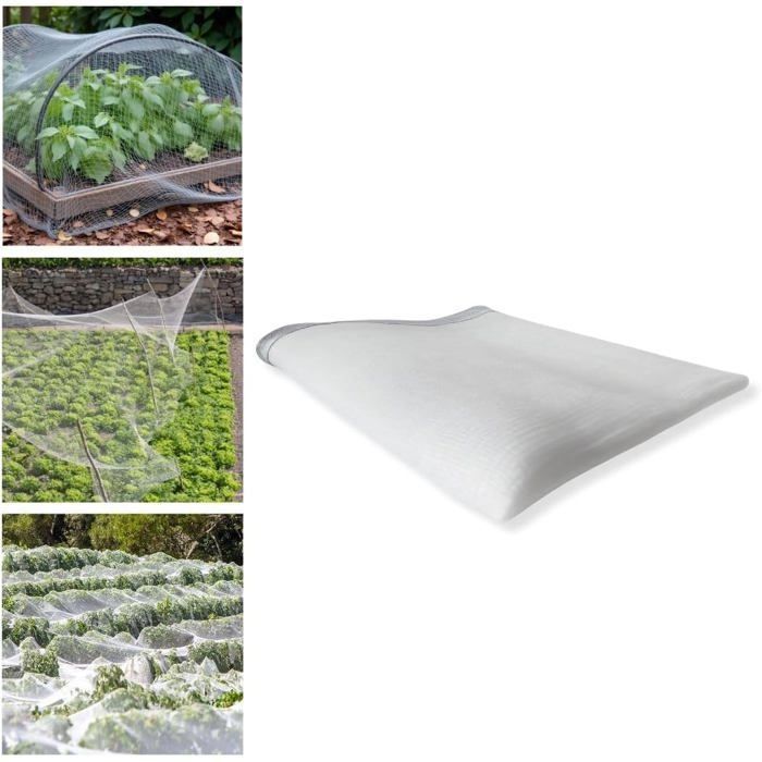 Filet anti-insectes et grêle 50 g/m² - Protection contre les insectes et la grêle - Résistant et flexible (3 m x 10 m)