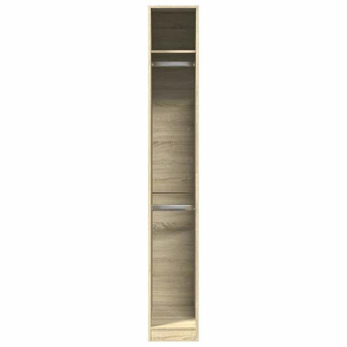Meuble Rangement - HAOSHOP - Garde-robe chêne sonoma 30x50x200 cm bois dingénierie&01_29242