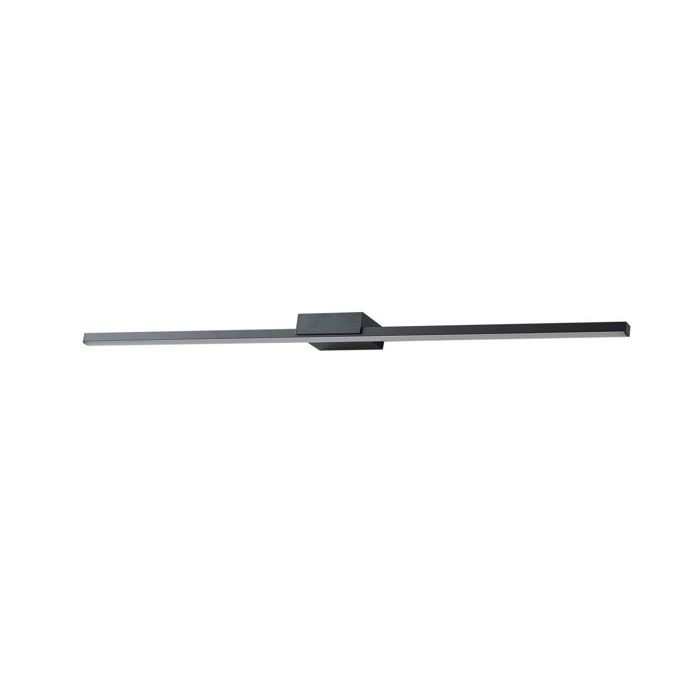 LED Applique Murale Kivana (Moderne) en Noir Aluminium e. a. pour Salle de bain (1 lampe à) Luminaire salle Lampe WC