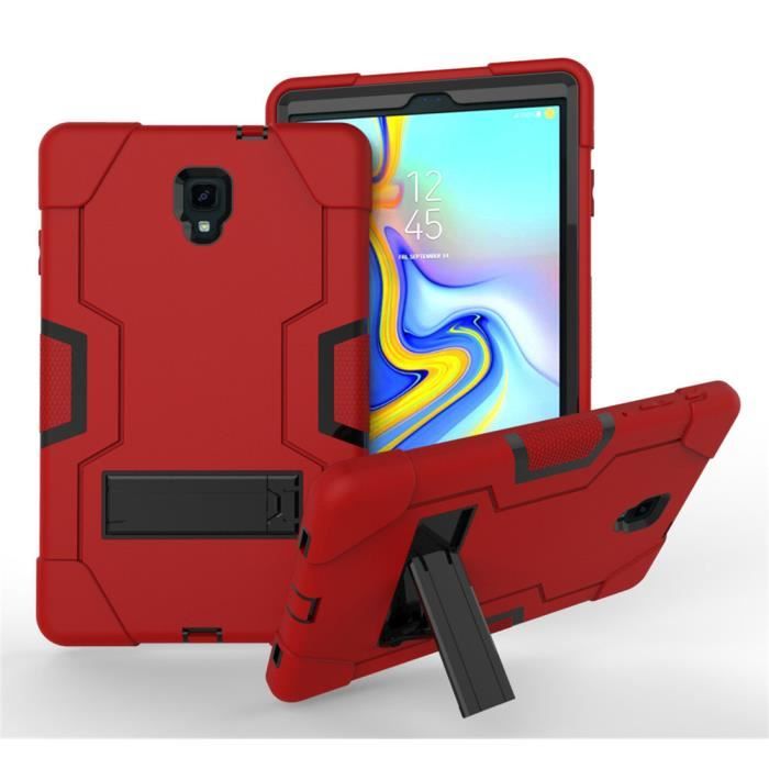 Coque Samsung Galaxy Tab A 10 5 Sm T590 Sm T595 Etui Antichoc Avec Support Tablette Housse Rouge Prix Pas Cher Cdiscount