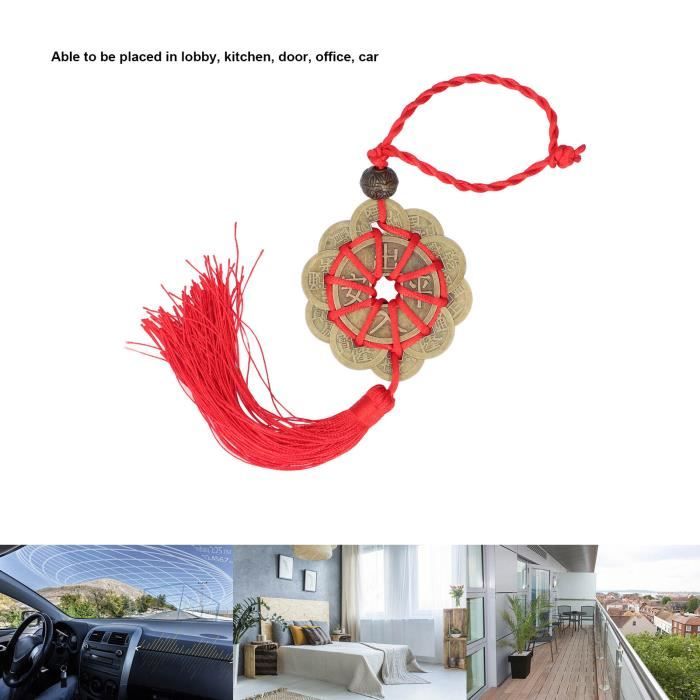 10 Pièces De Monnaie Chinoise Feng Shui En Laiton - Porte-bonheur, Attracteur De Richesse - Diamètre 2,3 Cm