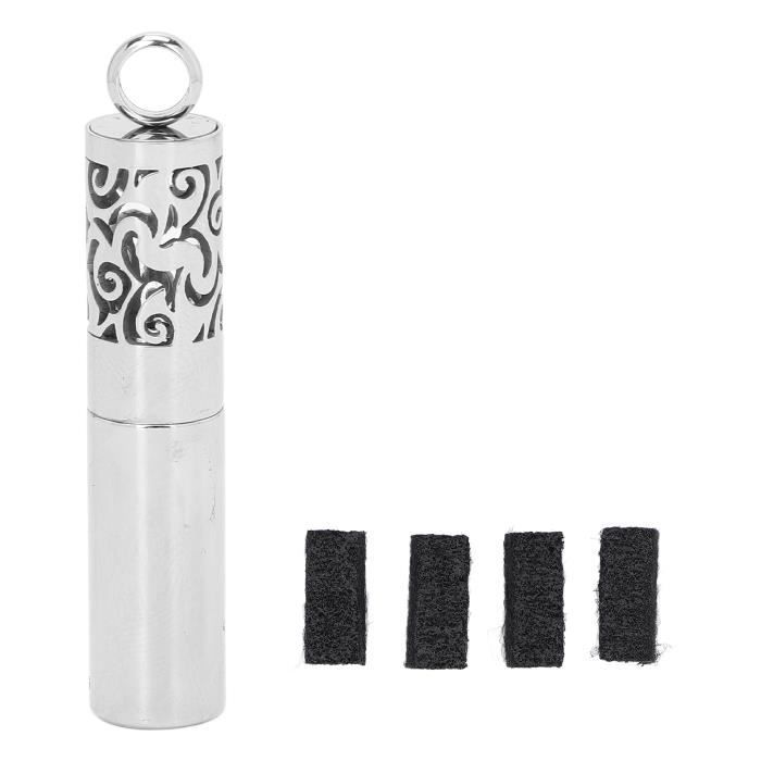Lot De 5 Colliers Diffuseurs Huiles Essentielles - Pendentif Aromathérapie - Alliage Creux - Couleurs Assorties