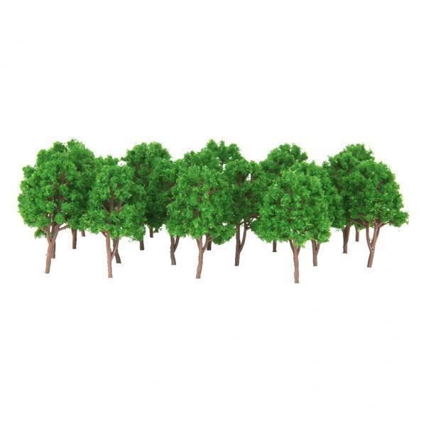 100 Arbres Miniatures Pour Modélisme – Échelle 1/100, Hauteur 3,5 Cm – Paysage Train, Guerre, Diorama, Décoration - 6