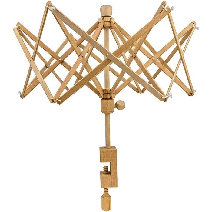 Enrouleur de pelote de laine en bois fait à la main pour tricot et