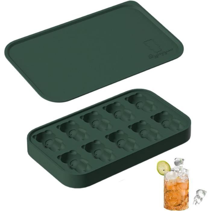 Skupro Bac à Glaçons En Silicone Avec Couvercle Anti