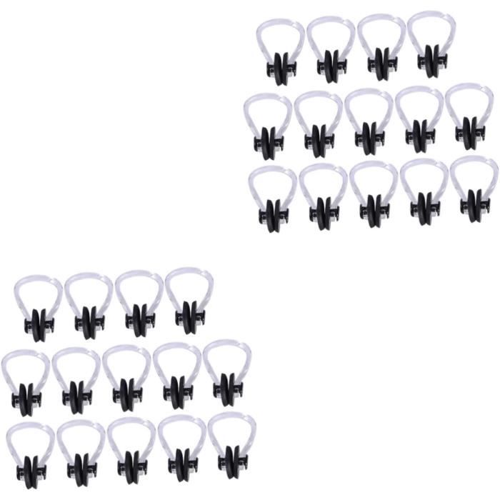 VICASKY 4 Pièces Pince-Nez Silicone Confortable Pour Natation, Accessoire Anti-Eau Pour Piscine Et Plongée (Adulte)