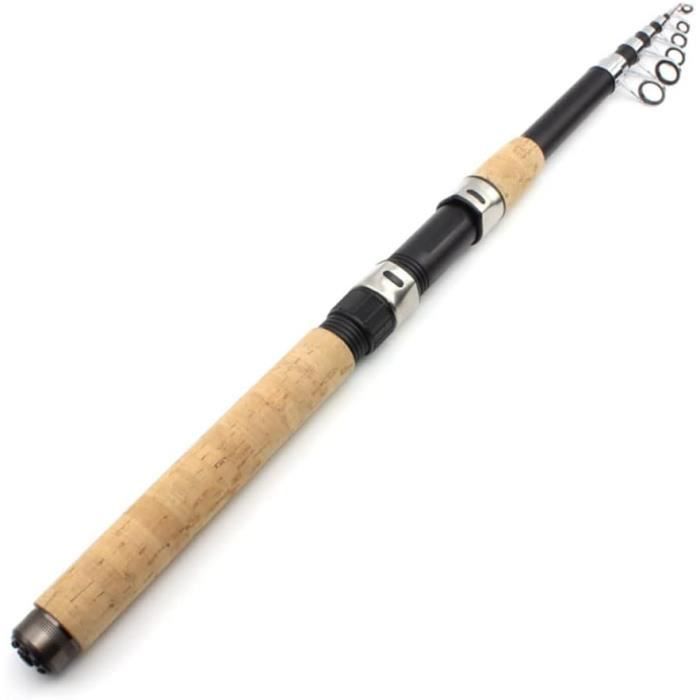 Canne à Pêche Télescopique Fibre De Carbone 8H19Tone - Longueurs 3,6m à 9m - Pour Étangs, Rivières
