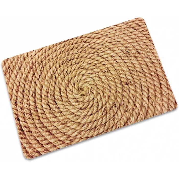 Paillasson D'intérieur Tapis De Porte D'entrée, 50cm X 80cm Tapis D Noir 96221366