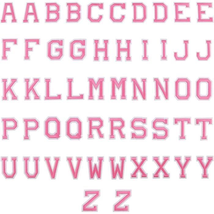 Patchs De Lettres Az Pour Serviettes Broderie En Fer À Coudre Sur Des
