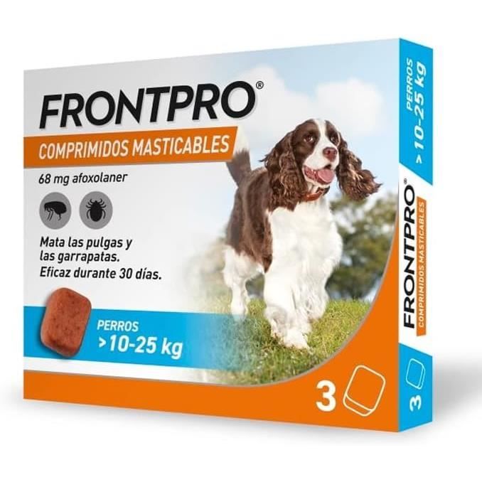 Antiparasitaire À Croquer Pour Chien De 10 À 25 Kg Frontpro Pet Pest Control