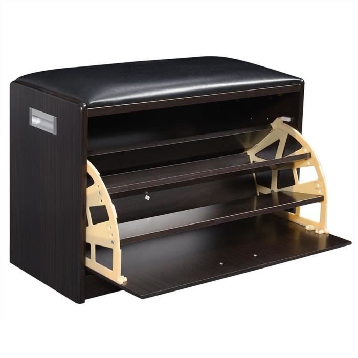 Armoire A Chaussures Stockage Placard En Bois Unite Centrale