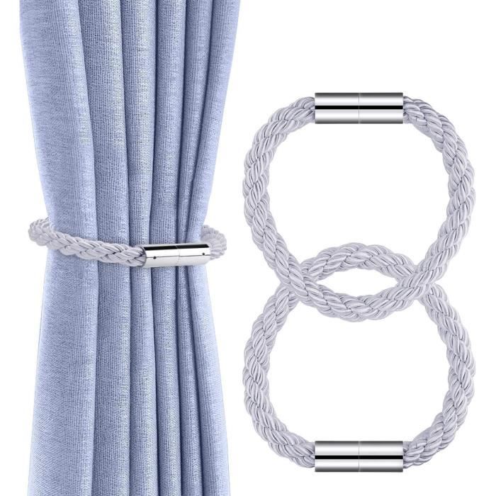 Lot De 8 Aimants Pour Rideau De Douche - Double Aimant Puissant, Installation Clip, Étanche - Argent