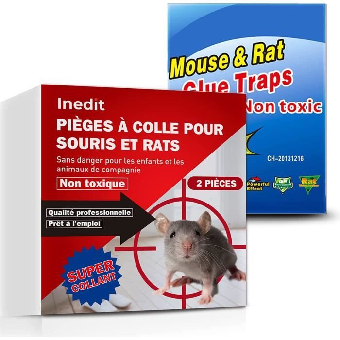 LIWI-Piege a Souris Piège à Rat - 2 Pièces Plaque Collante Souris