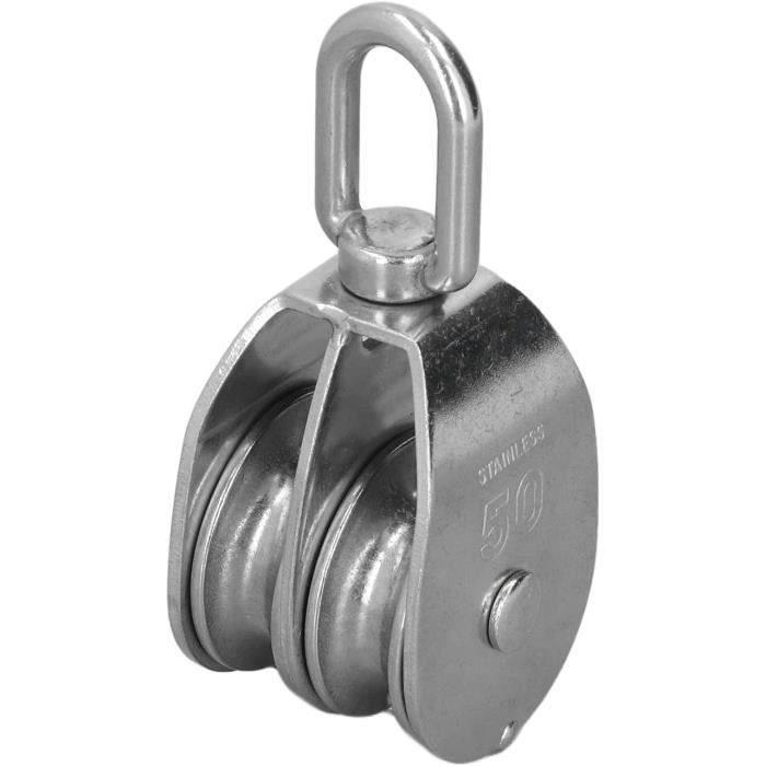 Poulie Double Roue Uxcell Dorée – Pour Palan à Corde, Neuve