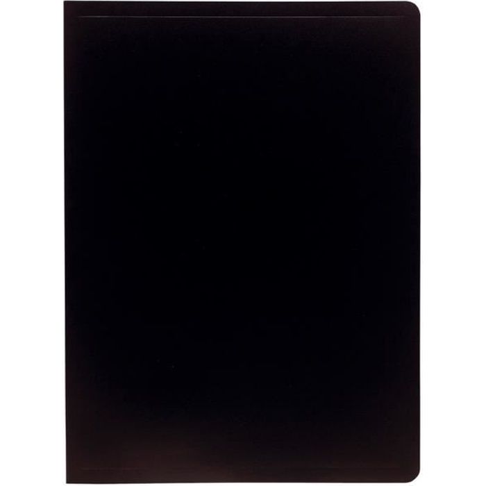 EXACOMPTA Porte-vues A4 Polypropylène souple Pochettes grainées opaque 200 vues Noir