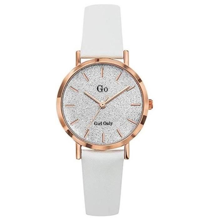 Montre Go Femme Rosé Cuir Blanc 699901 , - Achat/vente montre - Soldes sur  Cdiscount dès le 20 janvier ! Cdiscount