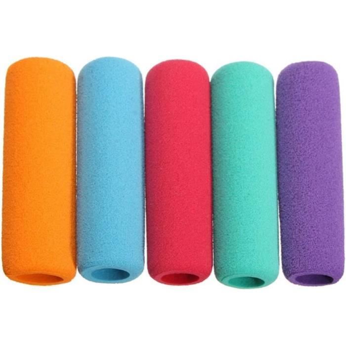4 Poignées Antidérapantes En Mousse Pour Poussette - Confort Amélioré, Protection Des Mains, Universelles, Couleur Noire - 1