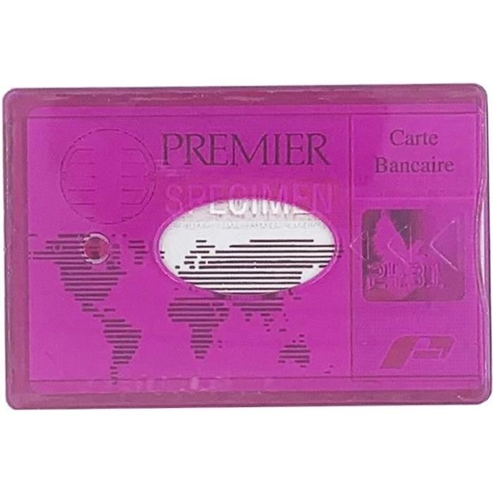 etui carte transparent