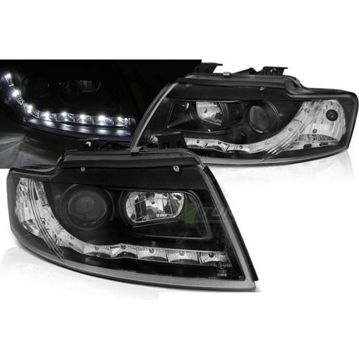 Paire de feux phares Audi A4 B6 Cabriolet 02-06 Daylight led Noir