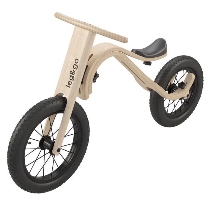 Draisienne en bois enfant évolutive 3en1 + Vélo évolutif en bois