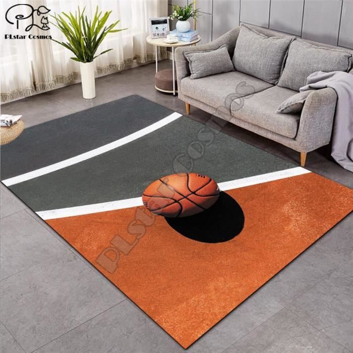 Src 6 Grand Tapis De Basketball 3d En Velours A Memoire De Forme Tapis De Jeu Doux En Flanelle Pour Lit De Bebe Decor Cdiscount Maison