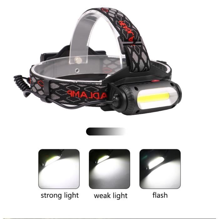 YUJISO Lampe Frontale Super Puissante Lampe Torche USB Rechargeable avec 7 LEDs IPX4 /Étanche Lampe Frontale L/éger pour P/êche Camping Cyclisme Randonn/ée Lecture