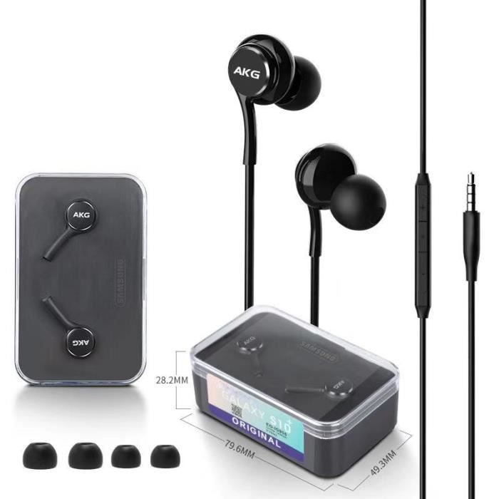 AKG Ecouteurs Ecouteurs Ecouteurs pour Samsung Galaxy S9 S8 + S7 Note9 8  black - Cdiscount TV Son Photo