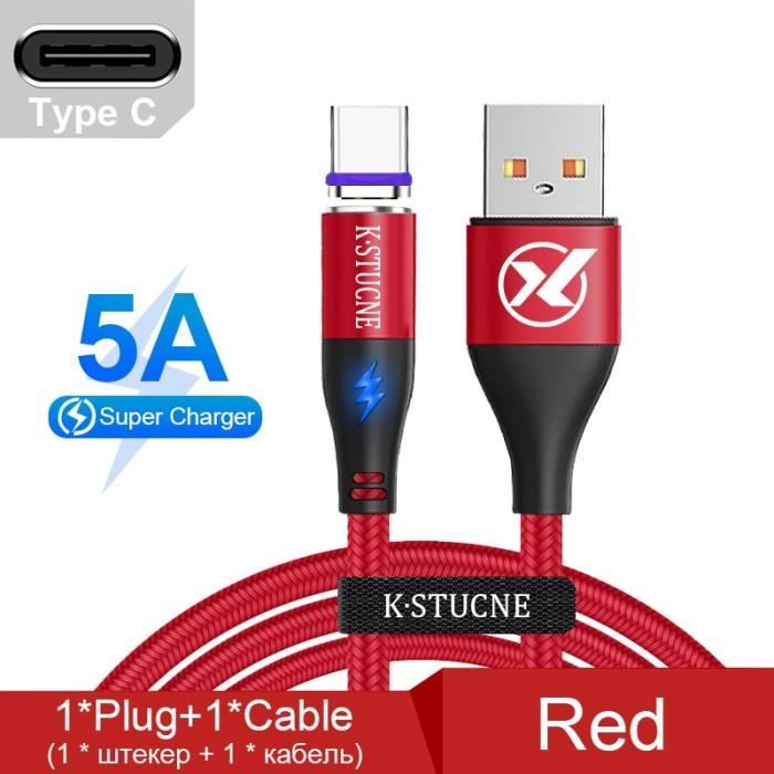Câble de télécommande USB C vers micro USB de 15 cm en nylon, compatible avec les