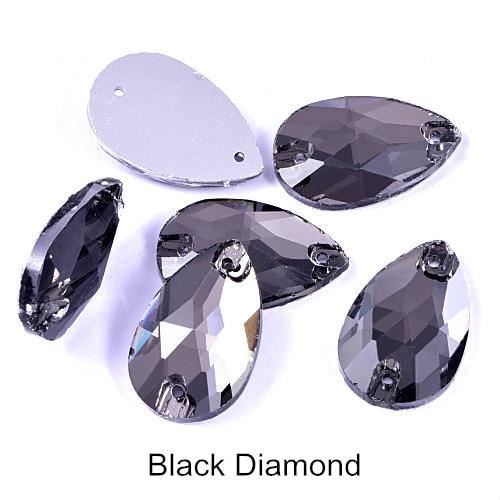 Lot De 10 Boutons Strass Vert Foncé à Coudre - Dos Plat - Uxcell - Neufs