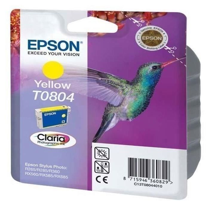 EPSON Cartouche dencre T0804 Jaune – Colibri (C13T08044011)