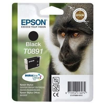 EPSON Cartouche dencre T0891 Noir – Singe (C13T08914011)