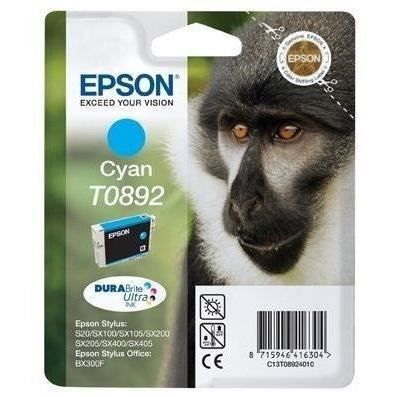 EPSON Cartouche dencre T0892 Cyan – Singe (C13T08924011)